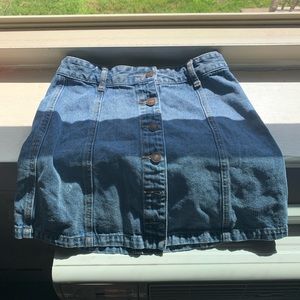 Outfit Tube Top with Jean Skirt